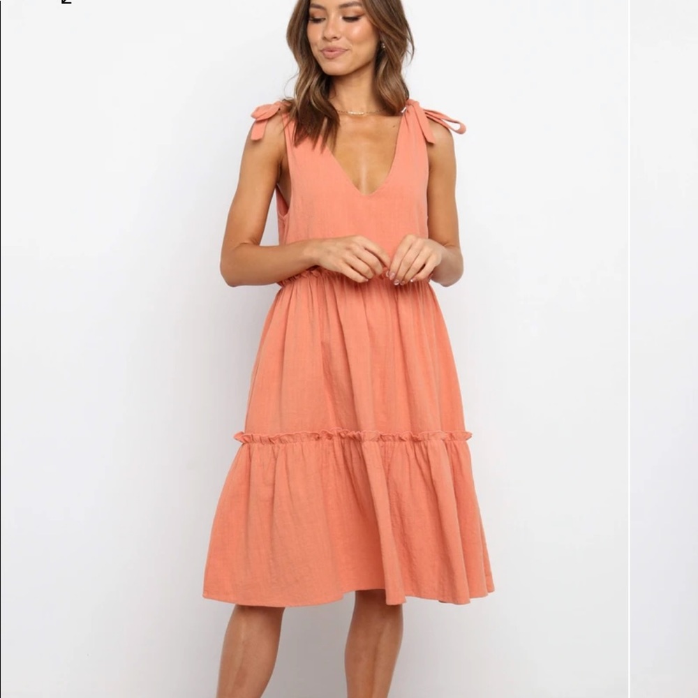 Petal & Pup Nikhil Dress in Rust NWT
